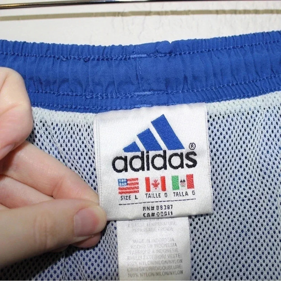 Men’s Vintage Adidas Lined Swim Trunks Size Large - Picture 10 of 11